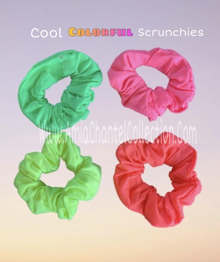 Cotton "Cool Colorful Scrunchies"